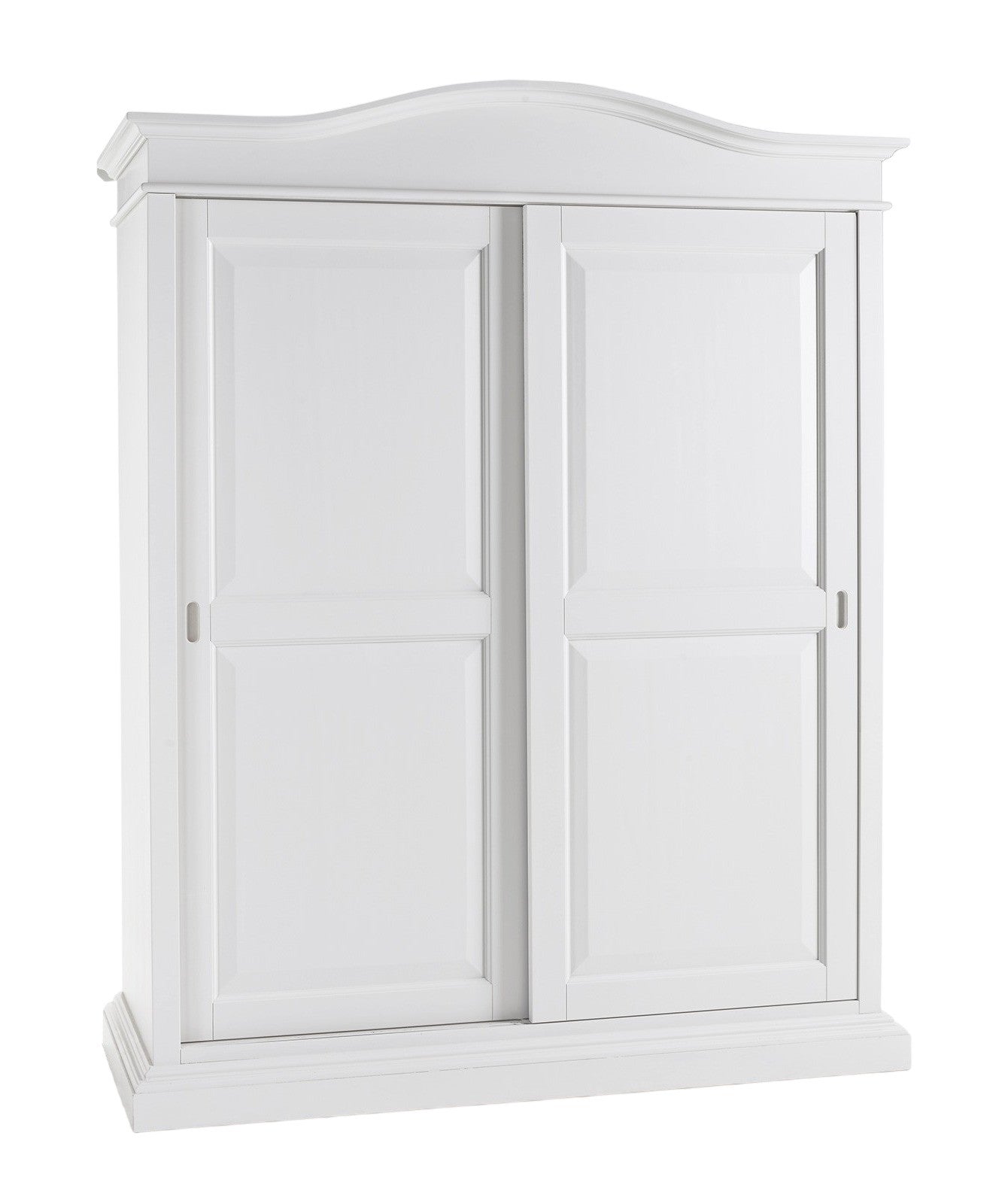 Armadio arte povera 2 ante scorrevoli legno bianco 183x67x222