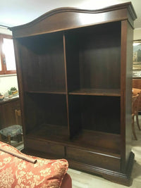 Armadio arte povera 2 ante scorrevoli legno tinta noce 180x67x225 (583) - Mobili 2G