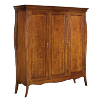 Armadio arte povera 3 ante in legno tinta noce 182x64x212 (492) - Mobili 2G