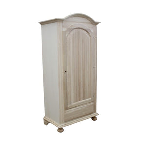 armadio classico 1 porta 1 cassetto legno grezzo 96x56x196 - Mobili 2G