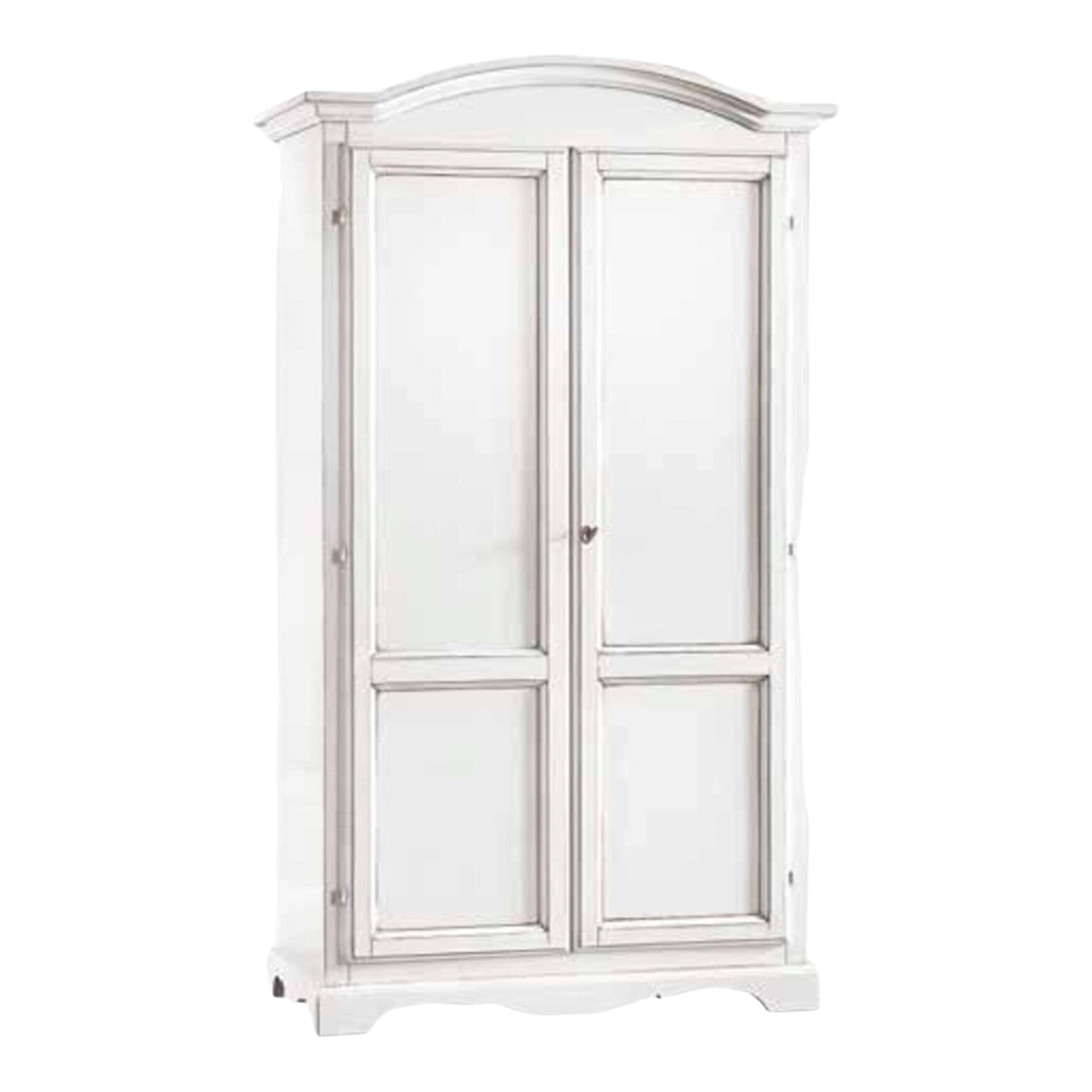 Armadio classico 2 ante in legno bianco 107x55x197 (1275) - Mobili 2G