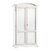 Armadio classico 2 ante in legno bianco 107x55x197 (1275) - Mobili 2G