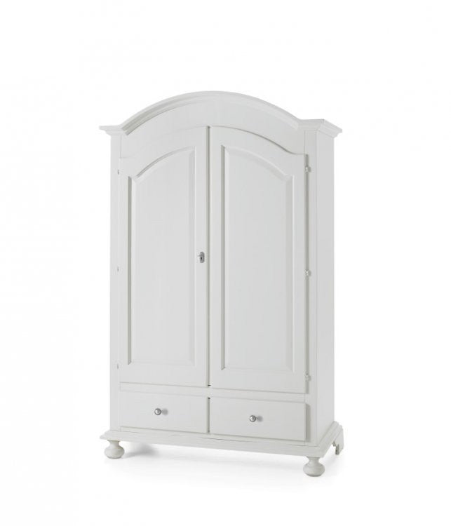 Armadio classico 2 ante legno bianco sporco 125x61x200