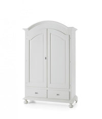 Armadio classico 2 ante legno bianco sporco 125x61x200