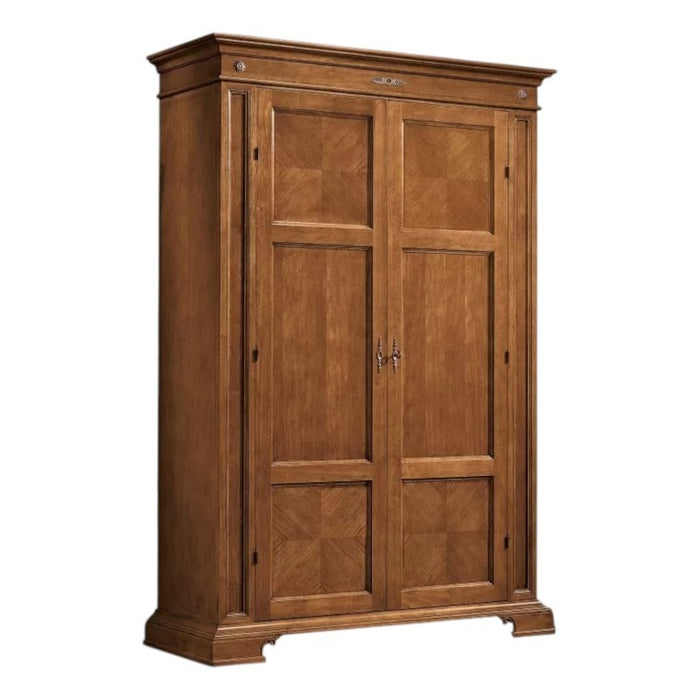 Armadio classico 2 porte 2 cassetti legno bassano 143x56x210 - Mobili 2G