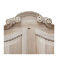 armadio classico 2 porte 2 cassetti legno grezzo 122x60x204 - Mobili 2G