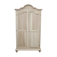 armadio classico 2 porte legno grezzo 112x46x204 - Mobili 2G