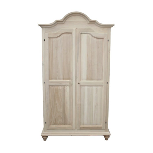 armadio classico 2 porte legno grezzo 112x46x204 - Mobili 2G