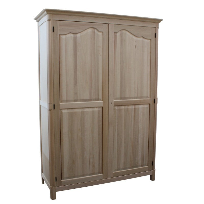 Armadio classico in legno 2 porte grezzo l.157 p.60 h.217 (3203) - Mobili 2G