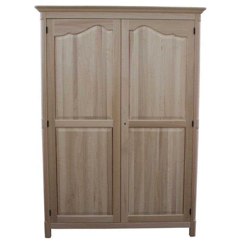 Armadio classico in legno 2 porte grezzo l.157 p.60 h.217 (3203) - Mobili 2G