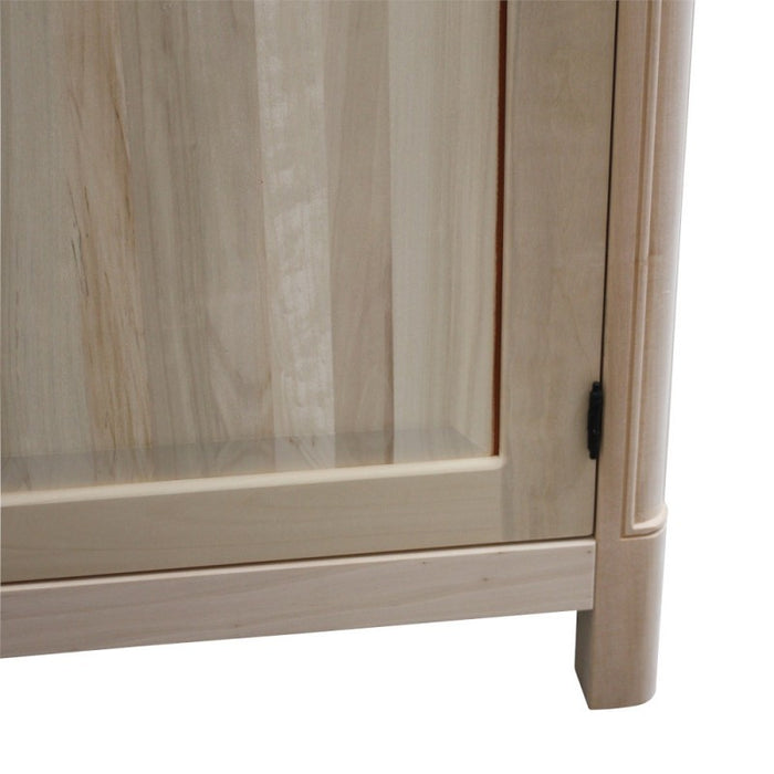 Armadio classico in legno 2 porte grezzo l.157 p.60 h.217 (3203) - Mobili 2G