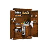 Armadio cucina arte povera in legno cucina 2 porte 135x70x210 | kit completo elettrodomestici: armadio cucina senza elettrodomestici - Mobili 2G