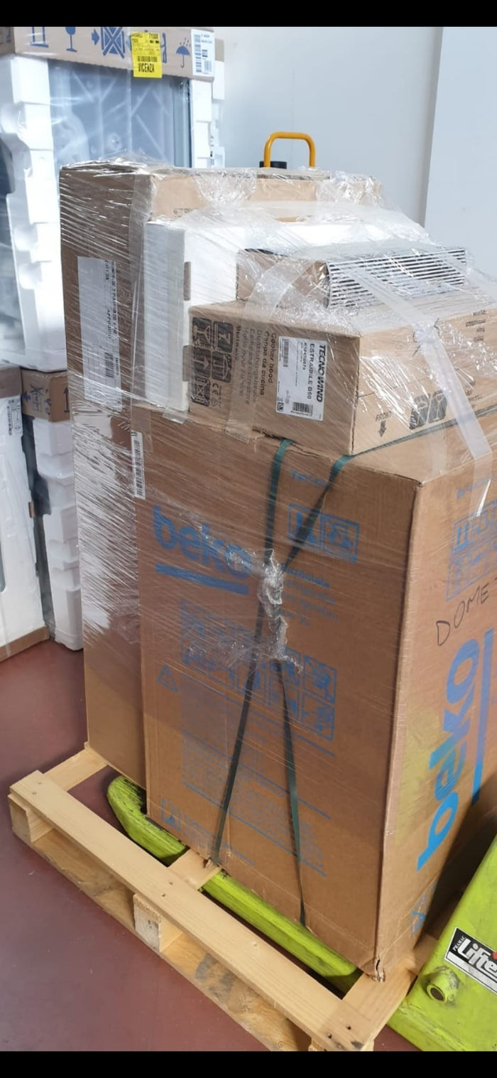 Armadio cucina arte povera in legno cucina 2 porte 135x70x210 | kit completo elettrodomestici: armadio cucina senza elettrodomestici - Mobili 2G