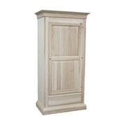 armadio in legno 1 porta 1 cassetto grezzo  l.100 p.63 h.203 - Mobili 2G