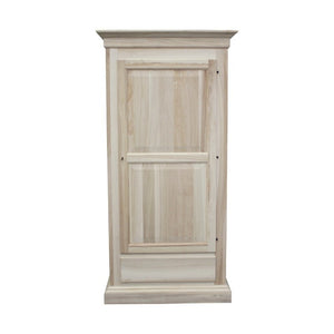 armadio in legno 1 porta 1 cassetto grezzo  l.100 p.63 h.203 - Mobili 2G