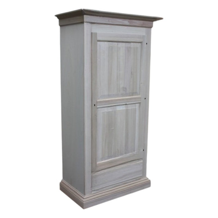 armadio in legno 1 porta 1 cassetto grezzo  l.100 p.63 h.203 - Mobili 2G