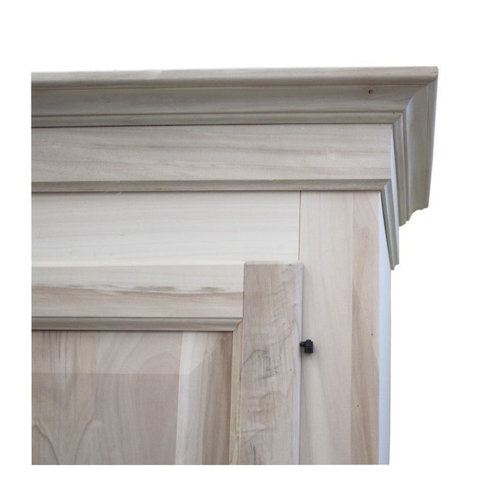 armadio in legno 1 porta 1 cassetto grezzo  l.96 p.56 h.197 (1706) - Mobili 2G