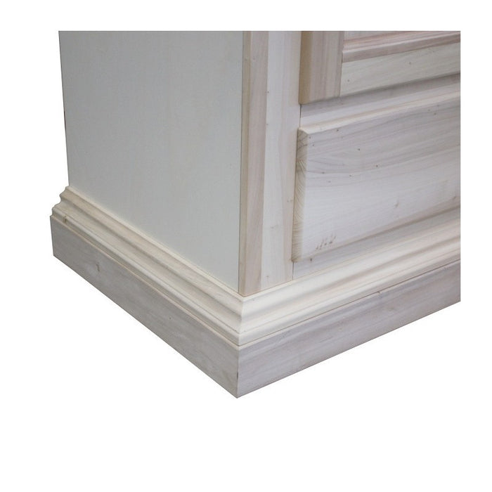 armadio in legno 1 porta 1 cassetto grezzo  l.96 p.56 h.197 (1706) - Mobili 2G