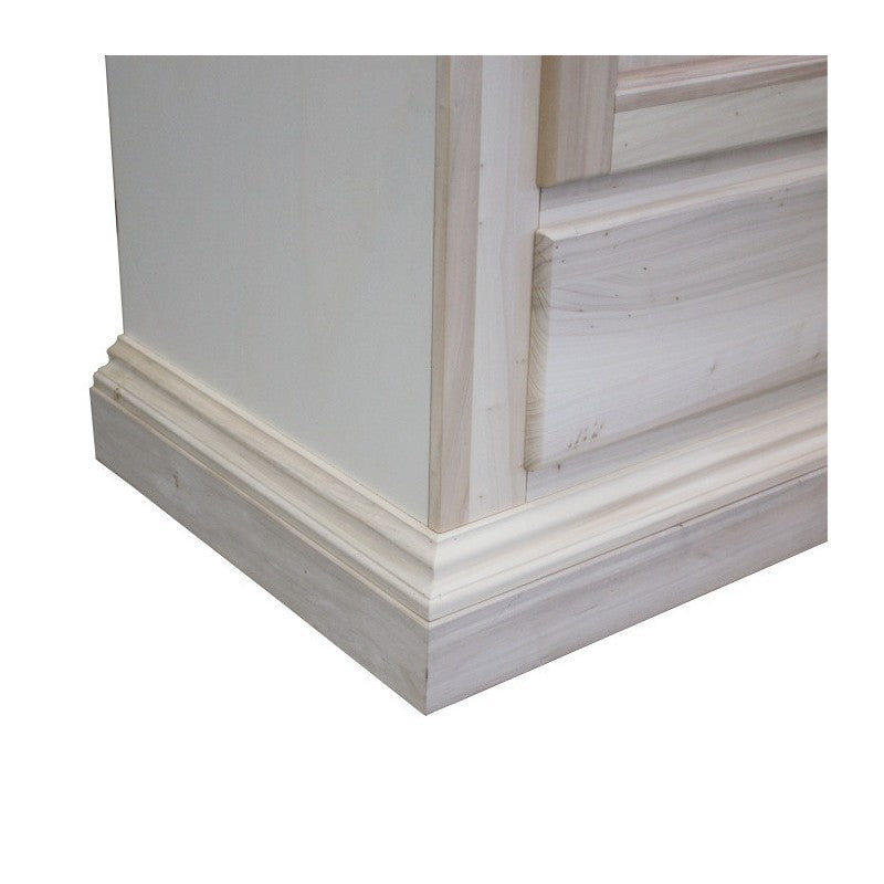 armadio in legno 1 porta 1 cassetto grezzo  l.96 p.56 h.197 (1706) - Mobili 2G