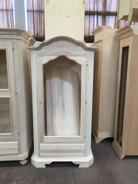 Armadio in legno 1 porta 1 cassetto sagomato grezzo  l.102 p.60 h.196 - Mobili 2G