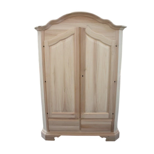 Armadio sagomato 2 porte legno grezzo 138x61x200 (471) - Mobili 2G