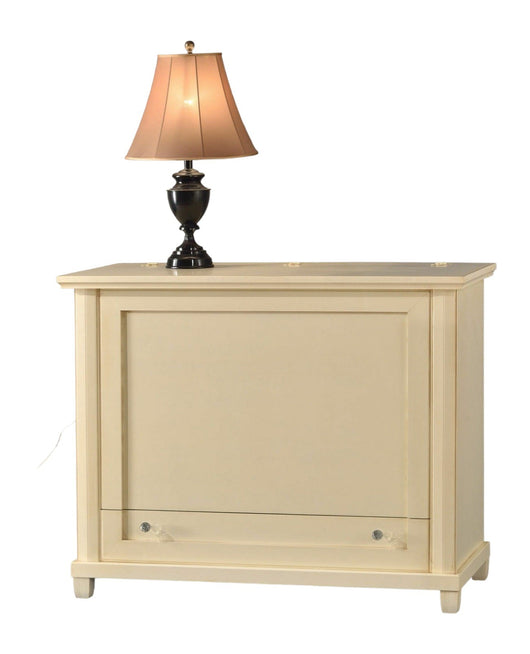 Baule in legno 1 cassetto avorio l.120 p.54 h.97