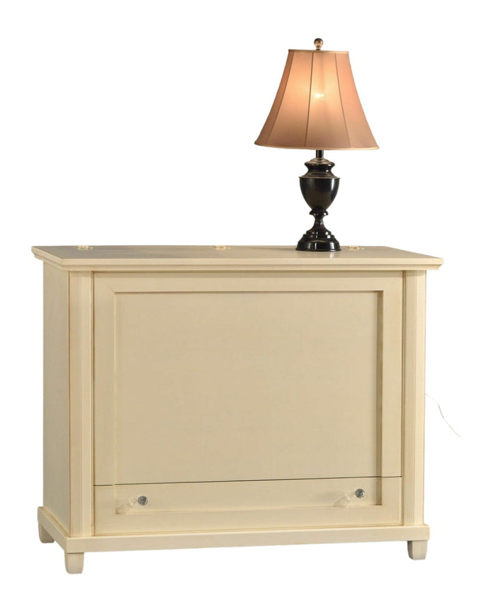 Baule in legno 1 cassetto avorio l.120 p.54 h.97