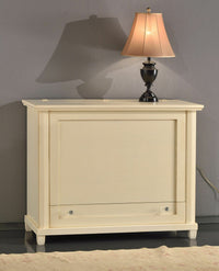 Baule in legno 1 cassetto avorio l.120 p.54 h.97