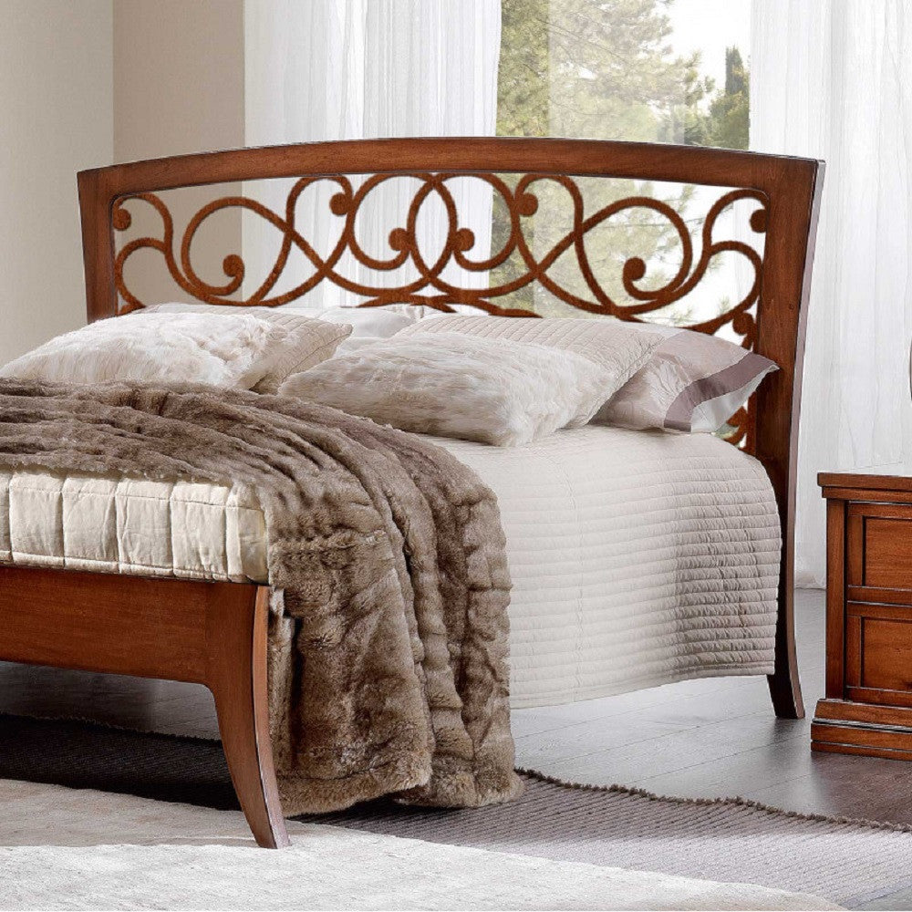 Camera completa in legno massello arte povera finitura bassano