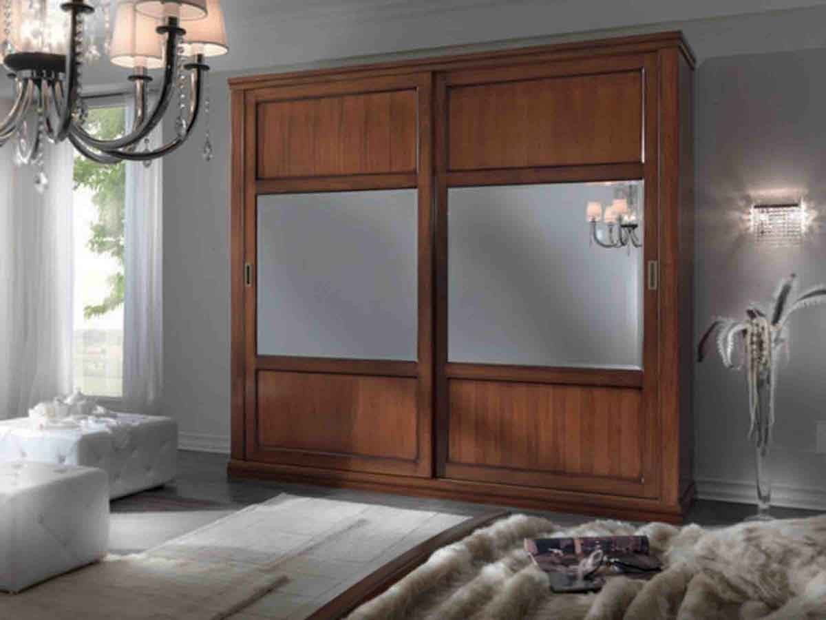 Camera completa in legno massello arte povera finitura bassano