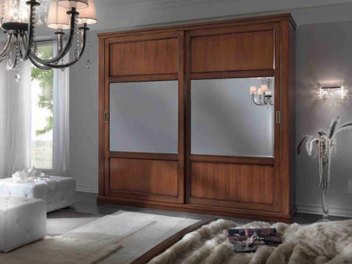 Camera completa in legno massello arte povera finitura bassano