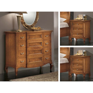 Camera da letto classica intarsiata legno bassano - Mobili 2G