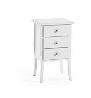 Camera da letto completa shabby bianca letto singolo