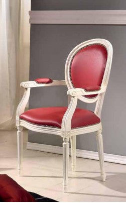 Capotavola shabby chic imbottito in legno massello con fregi