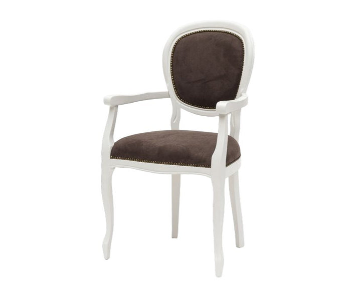 Capotavola shabby legno imbottito microfibra marrone 50x47x100 - Mobili 2G