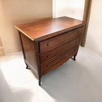 Cassettiera 3 cassetti arte povera legno noce bassano 107x52x89 - Mobili 2G