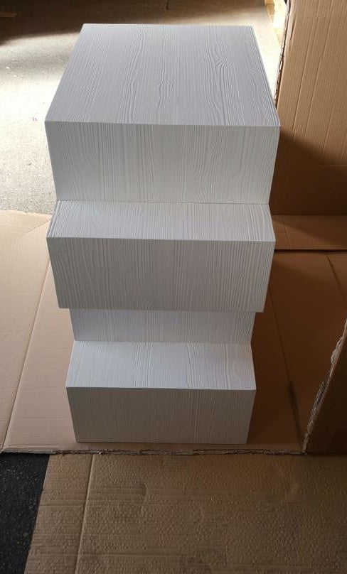 Cassettiera 4 cassetti in abete bianco spazzolato 110x45x95 (877) - Mobili 2G