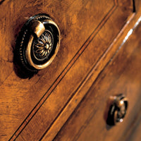 Cassettiera 6 cassetti classica intarsio legno bassano 100x40x87 - Mobili 2G