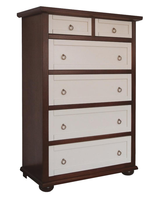 Cassettiera 6 cassetti in legno arte povera shabby chic 90x40x127