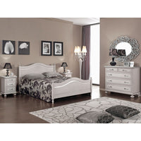  cassettiera arte povera 5 cassetti legno shabby tortora grigio 116x51x101 (1475) - Mobili 2G