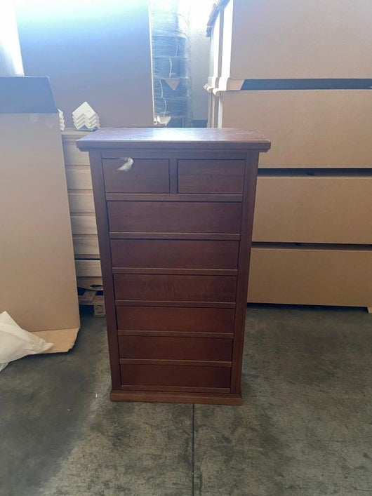 Cassettiera arte povera 8 cassetti in legno bassano 70x40x125 - Mobili 2G