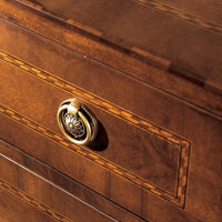 Cassettiera classica 2 cassetti legno bassano 65x40x80 - Mobili 2G