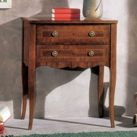 Cassettiera classica 2 cassetti legno bassano 65x40x80 - Mobili 2G