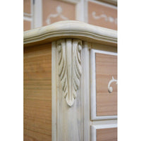 Cassettiera classica 3 cassetti in legno grezzo l.111 p.44 h.100 - Mobili 2G