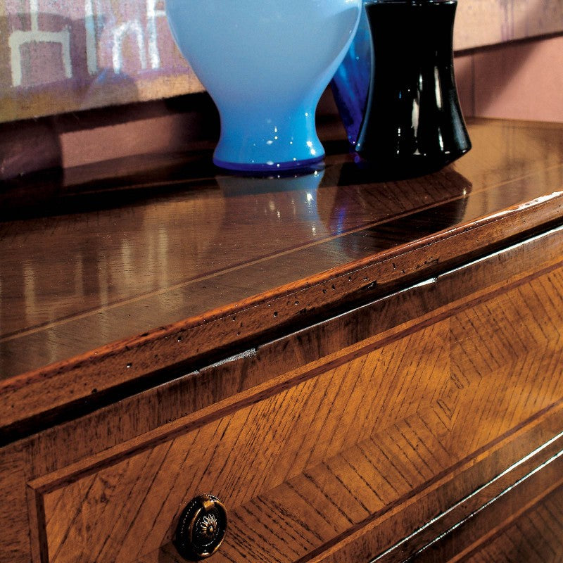 Cassettiera classica 3 cassetti legno bassano 101x46x92 - Mobili 2G