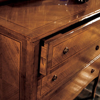 Cassettiera classica 3 cassetti legno bassano 101x46x92 - Mobili 2G