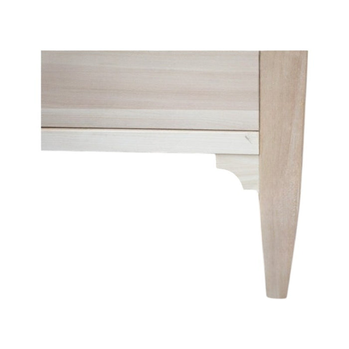 cassettiera classica 3 cassetti legno grezzo 123x56x92 (809) - Mobili 2G