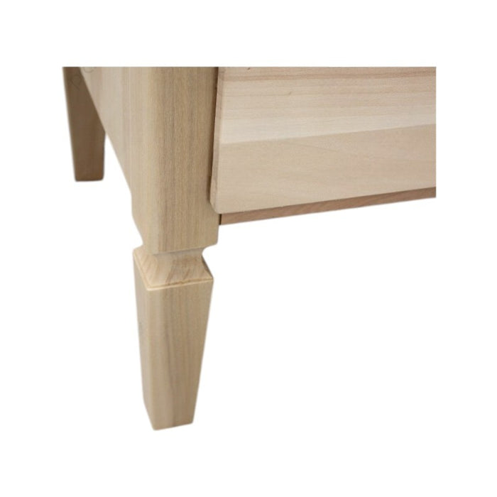 cassettiera classica 4 cassetti legno grezzo 90x42x83 (525) - Mobili 2G