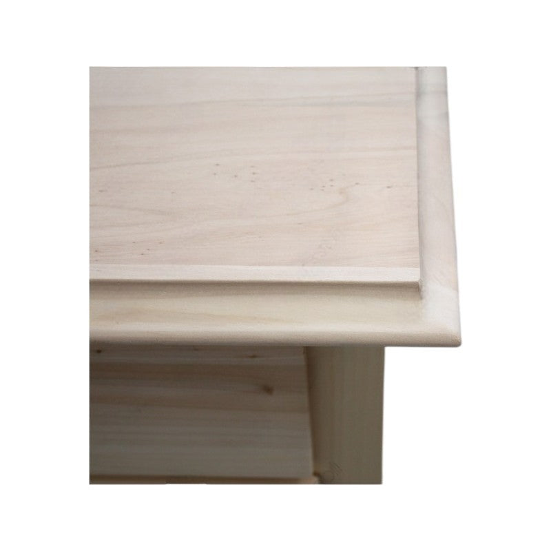 cassettiera classica 4 cassetti legno grezzo 90x42x83 (525) - Mobili 2G