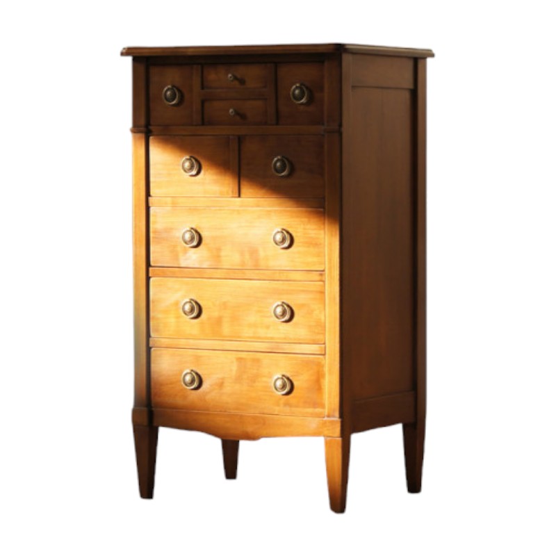 Cassettiera classica 5 cassetti legno bassano 59x43x103 - Mobili 2G
